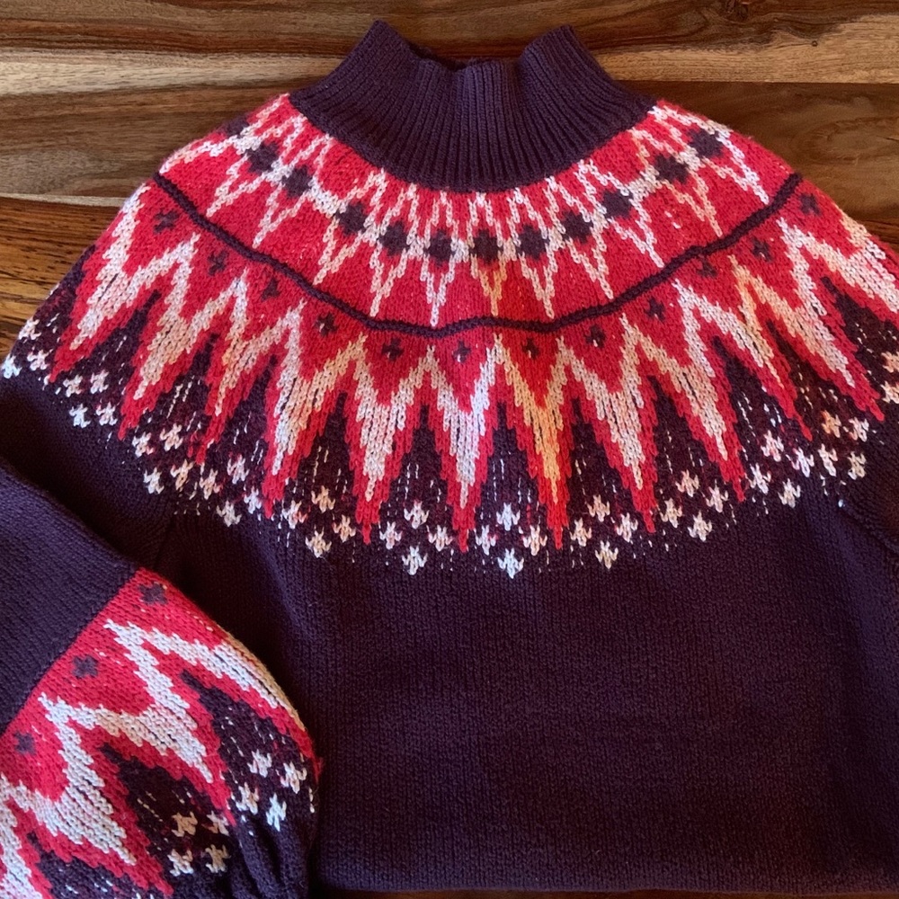 Free People Scotland Fair Isle Sweater Dress